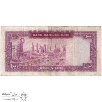 اسکناس 100 ریال 1342 - تک - VF30 - محمد رضا شاه
