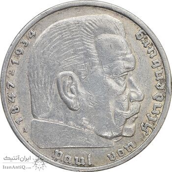 سکه 5 رایش مارک 1936A رایش سوم - AU53 - آلمان