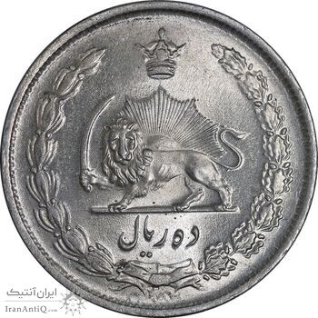 سکه 10 ریال 1323 - MS63 - محمد رضا شاه