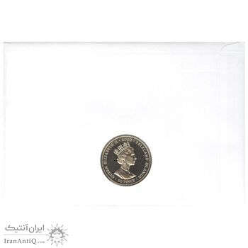مجموعه تمبر و سکه یادبود روز اول انتشار به مناسبت پنجاهمین سال سلطنت ملکه الیزابت دوم 2002 - خانواده سلطنتی - UNC - جزایر فالکلند