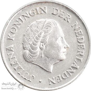 سکه 25 سنت 1972 یولیانا - AU50 - هلند
