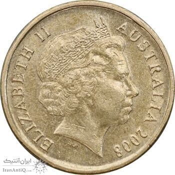 سکه 2 دلار 2008 الیزابت دوم - MS61 - استرالیا