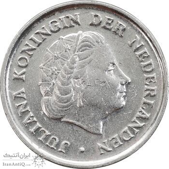سکه 10 سنت 1972 یولیانا - EF45 - هلند