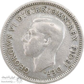 سکه 6 پنس 1950 جرج ششم - EF40 - انگلستان
