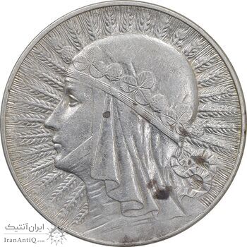 سکه 5 زلوتی 1933 جمهوری سوم - AU53 - لهستان