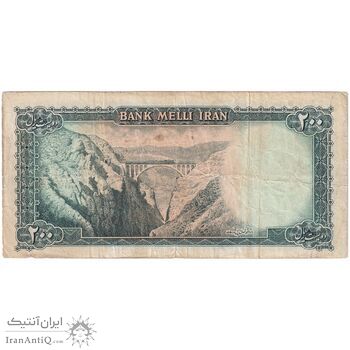 اسکناس 200 ریال سری سوم - تک - VF20 - محمد رضا شاه