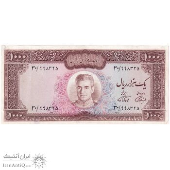 اسکناس 1000 ریال (آموزگار - فرمان فرماییان) - تک - VF30 - محمد رضا شاه