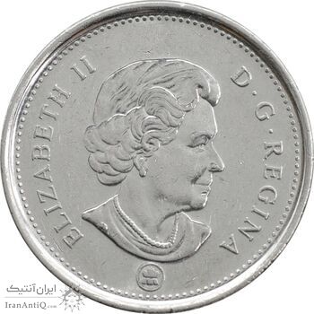 سکه 5 سنت 2009 الیزابت دوم - AU58 - کانادا