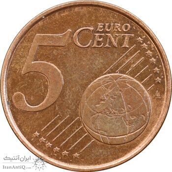 سکه 5 یورو سنت 2002 جمهوری سوم - AU55 - یونان