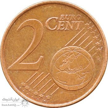 سکه 2 یورو سنت 2002 جمهوری سوم - AU58 - یونان