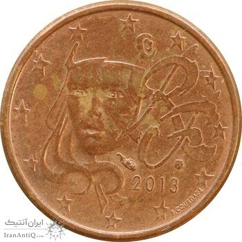 سکه 1 یورو سنت 2013 جمهوری پنجم - EF45 - فرانسه