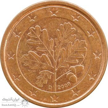 سکه 1 یورو سنت 2009D جمهوری فدرال - AU55 - آلمان