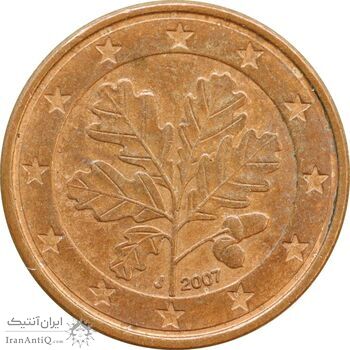 سکه 1 یورو سنت 2007J جمهوری فدرال - AU58 - آلمان