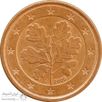 سکه 1 یورو سنت 2005J جمهوری فدرال - MS61 - آلمان