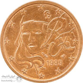 سکه 2 یورو سنت 1999 جمهوری پنجم - AU58 - فرانسه
