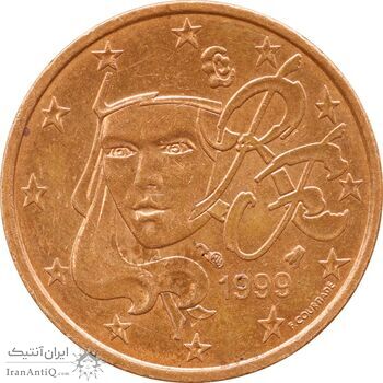 سکه 2 یورو سنت 1999 جمهوری پنجم - MS61 - فرانسه
