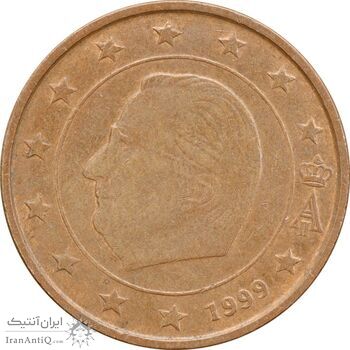 سکه 5 یورو سنت 1999 آلبرت دوم - EF45 - بلژیک