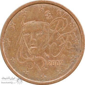 سکه 5 یورو سنت 2002 جمهوری پنجم - AU55 - فرانسه