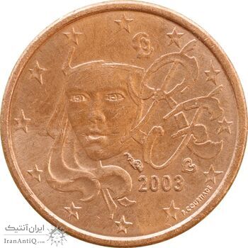سکه 1 یورو سنت 2003 جمهوری پنجم - MS61 - فرانسه