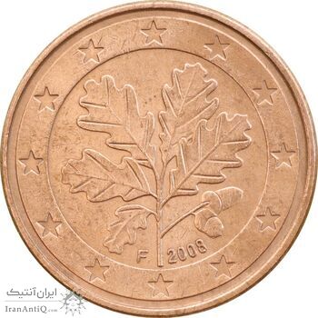 سکه 5 یورو سنت 2008F جمهوری فدرال - AU55 - آلمان