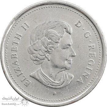 سکه 25 سنت 2004 الیزابت دوم - EF45 - کانادا
