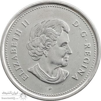 سکه 25 سنت 2006 الیزابت دوم - AU58 - کانادا