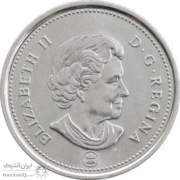 سکه 25 سنت 2006 الیزابت دوم - MS61 - با لوگوی RCM - کانادا