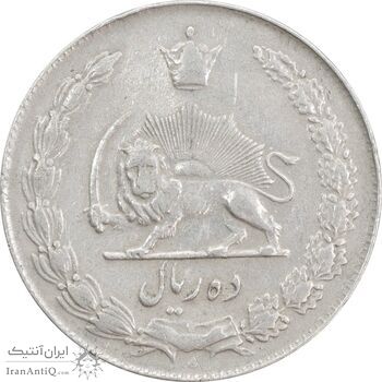 سکه 10 ریال 1341 - ضخیم - EF40 - محمد رضا شاه