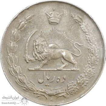 سکه 10 ریال 1335 - EF45 - محمد رضا شاه