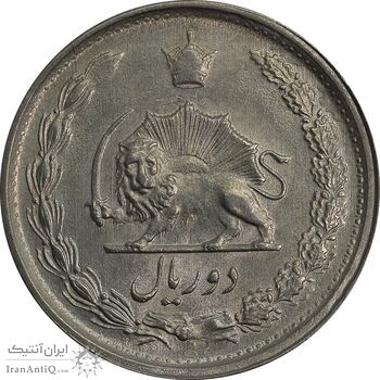 سکه 2 ریال 1349 - MS62 - محمد رضا شاه