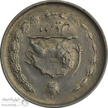 سکه 2 ریال 1352 (چرخش 180 درجه) - EF45 - محمد رضا شاه