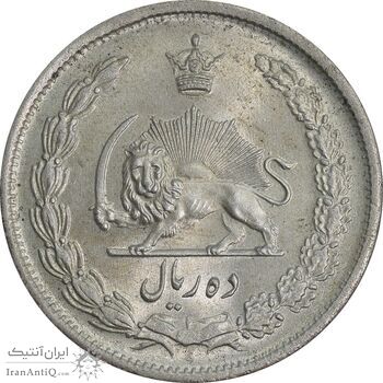 سکه 10 ریال 1323 - MS64 - محمد رضا شاه