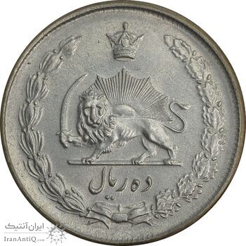 سکه 10 ریال 1324 - MS62 - محمد رضا شاه سکه 10 ریال 1324 - MS62 - محمد رضا شاه