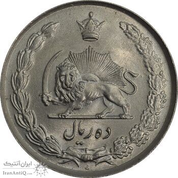 سکه 10 ریال 1335 - MS63 - محمد رضا شاه