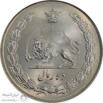 سکه 10 ریال 1343 (ضخیم) - MS65 - محمد رضا شاه