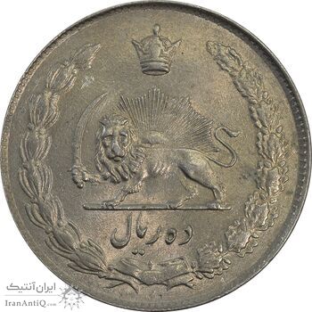 سکه 10 ریال 1343 (ضخیم) - MS62 - محمد رضا شاه