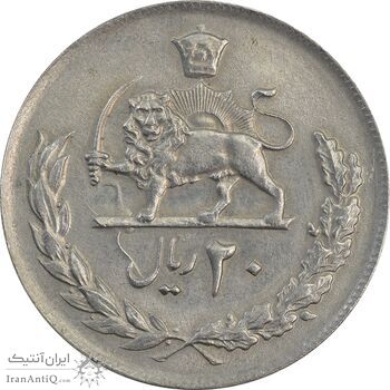 سکه 20 ریال 2537 - MS62 - محمد رضا شاه سکه 20 ریال 2537 - MS62 - محمد رضا شاه