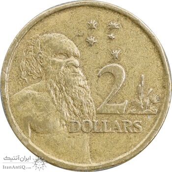 سکه 2 دلار 2002 الیزابت دوم - EF45 - استرالیا