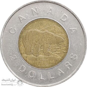 سکه 2 دلار 1996 الیزابت دوم - AU50 - کانادا