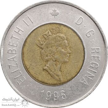 سکه 2 دلار 1996 الیزابت دوم - EF45 - کانادا