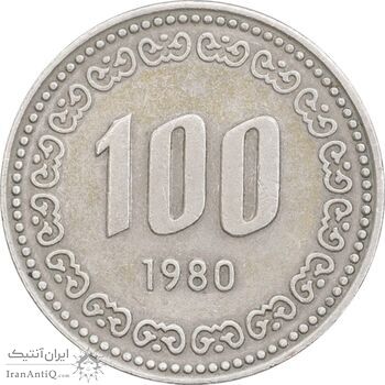 سکه 100 وون 1980 جمهوری - EF45 - کره جنوبی