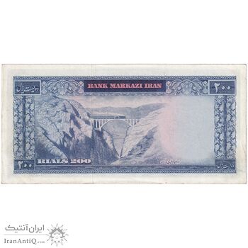 اسکناس 200 ریال (بهنیا - سمیعی) - تک - UNC61 - محمد رضا شاه