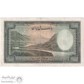 اسکناس 1000 ریال سری اول - تک - VF25 - محمد رضا شاه