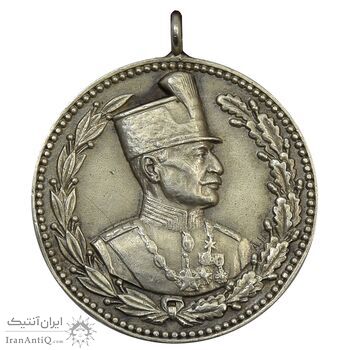 مدال نقره ثور - AU58 - رضا شاه مدال نقره ثور - AU58 - رضا شاه