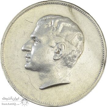 مدال نقره بیست و پنجمین سال سلطنت 1344 - EF40 - محمدرضا شاه