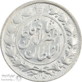 سکه 2 قران 1322 (2 تاریخ مکرر با فاصله) - MS62 - مظفرالدین شاه