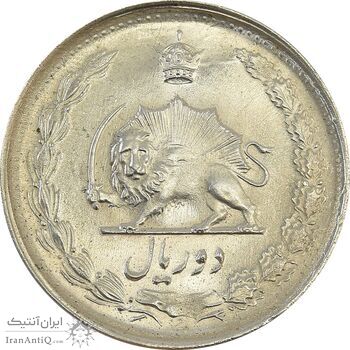 سکه 2 ریال 1329 - MS65 - محمد رضا شاه