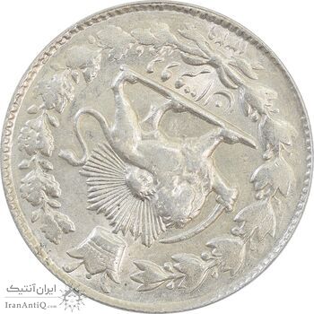 سکه 2 قران 1329 (چرخش 170 درجه) - MS62 - احمد شاه