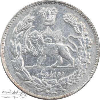 سکه 2000 دینار 1334 تصویری - AU58 - احمد شاه