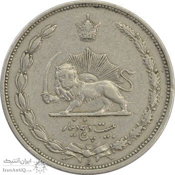 سکه 25 دینار 1310 نیکل - EF45 - رضا شاه سکه 25 دینار 1310 نیکل - EF45 - رضا شاه